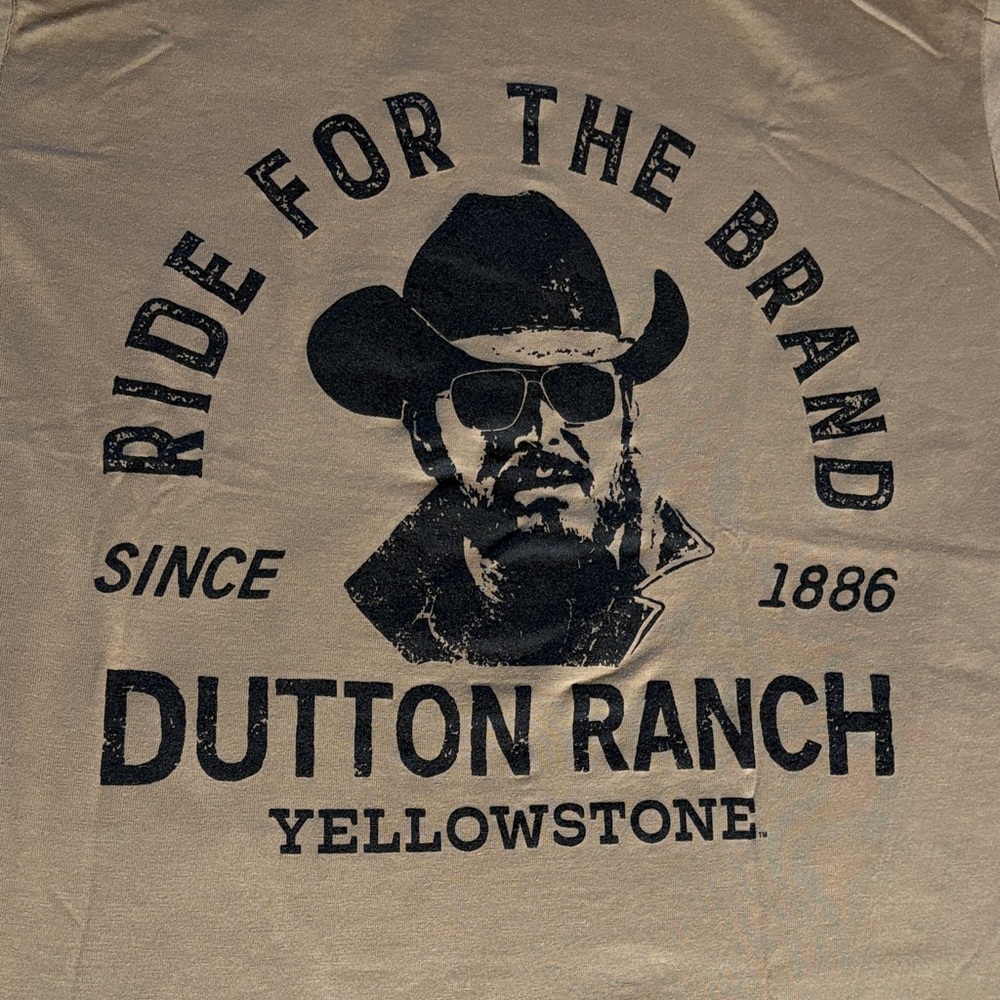Yellowstone - Rip - Brown T-Shirt - Dutton Ranch - Picture 2 of 5